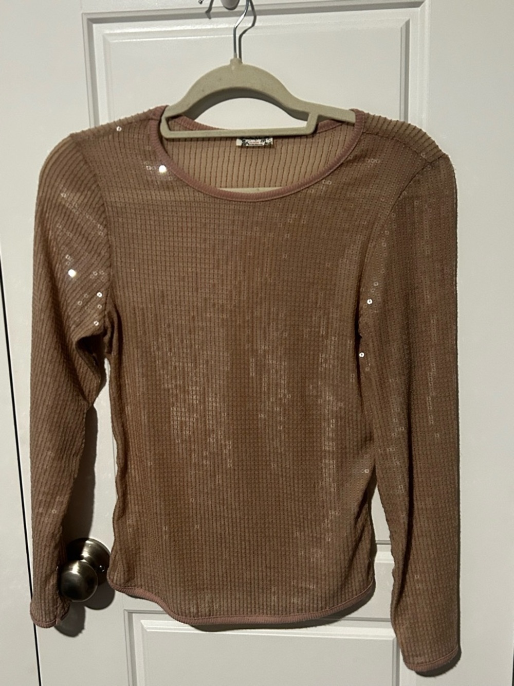 FP Intimately Free People Diamond Eyes Sequin Top Small